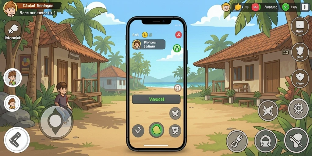 Fitur multiplayer yang memungkinkan bermain bersama teman.