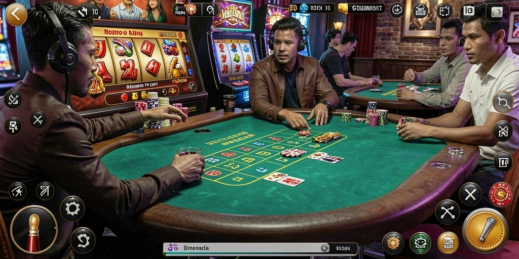 Fitur live casino yang menambah keseruan permainan.