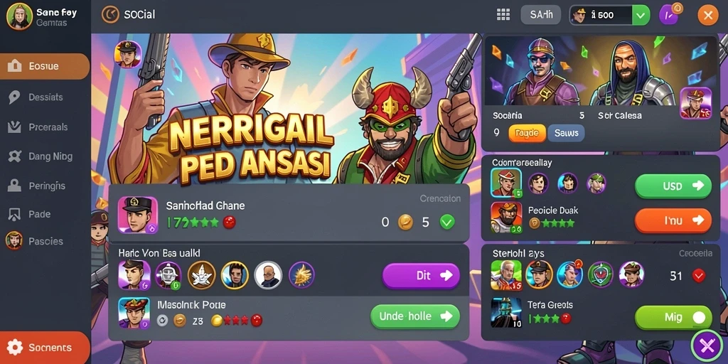 Mode multiplayer yang seru untuk bermain bersama teman.