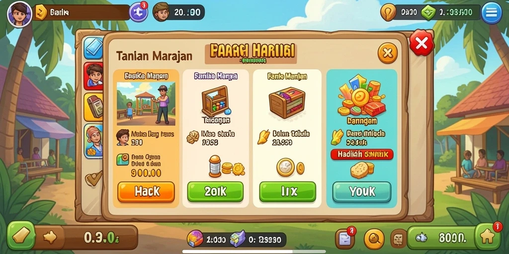 Fitur multiplayer yang memungkinkan bermain dengan teman.